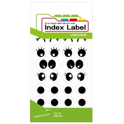 유니온 스티커 눈모양 (19mm) (15매입) (UL-2019)