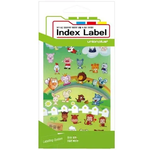 유니온 스티커 그림 (동물) (9매입) (UL-22005)