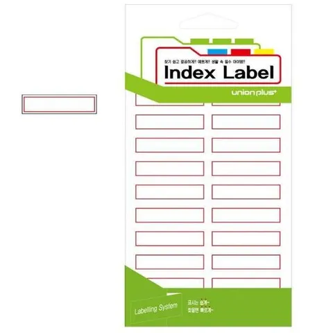 유니온 견출지 일반 11x43 (UL-2114) (적색) (18매입)