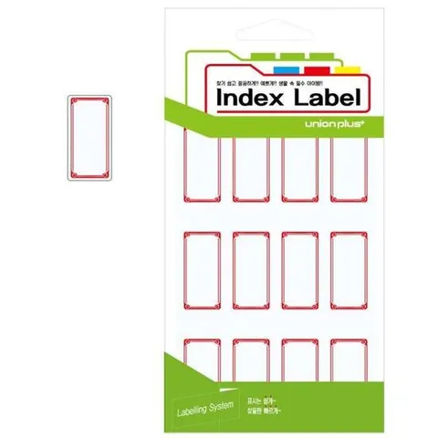 유니온 견출지 일반 14x38 (UL-2225) (적색) (18매입)
