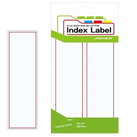 유니온 견출지 일반 43x140 (UL-2204) (적색) (18매입)
