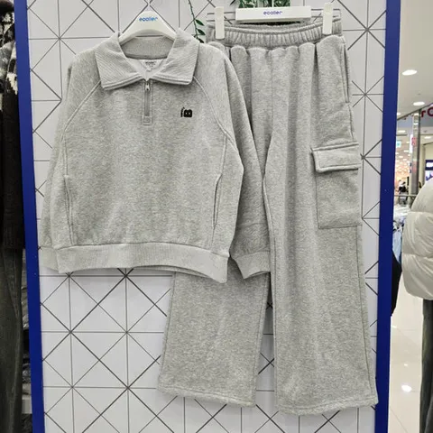 [에꼴리에]에꼴리에 주니어 액티브 본딩 반집업 카라티세트 25D1