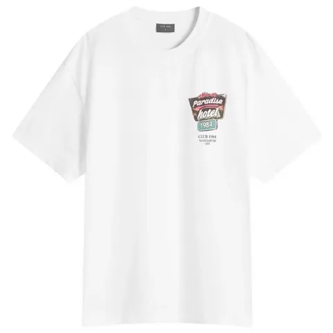 Club 1984 남성 Club 1984 Paradise Hotel T Shirt White