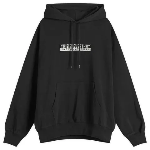 디스이즈네버댓 남성 thisisneverthat Tnt International Hoodie Black