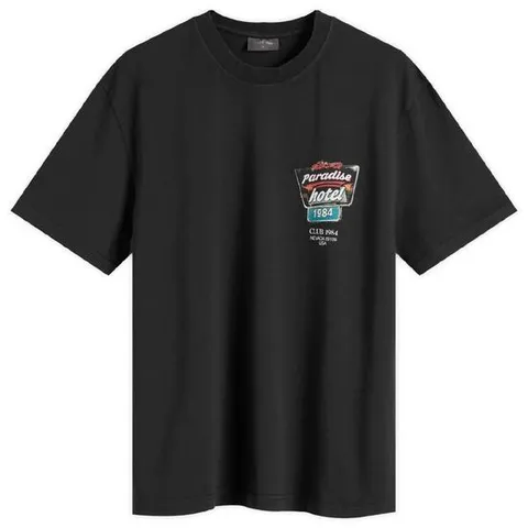 Club 1984 남성 Club 1984 Paradise Hotel T Shirt Washed Black