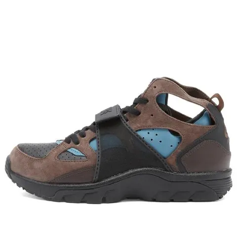 나이키 남성 Nike Air Trainer Huarache SP Sneaker BlackBaroque Brown  Smokey Blue