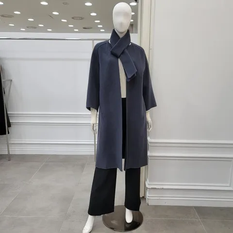 [미니멈]캐시미어 머플러 미니멀 코트(MYDAHL0130 DB)_IC