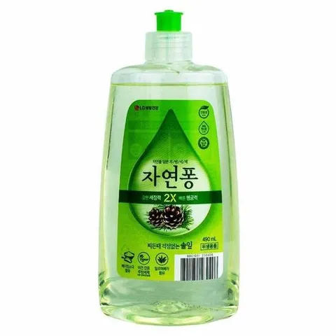 자연퐁 찌든때 걱정없는 솔잎향 과일 채소용 세척제 490ml