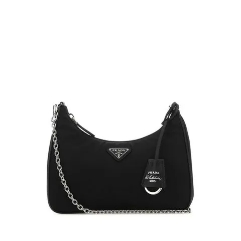 프라다 여성 블랙 호보백 1BH204VV9LR064 F0002