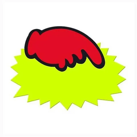 아트 쇼카드(톱니손/공백)소 디스플레이 POP 진열 광고싸인