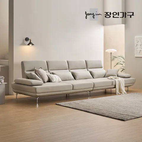 장인가구 도이 6인용 스윙 이지클린 가죽 소파 (스툴 미포함)