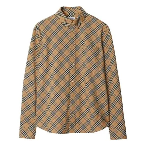 버버리 체크 긴팔 셔츠 8104072B9368 Neutrals