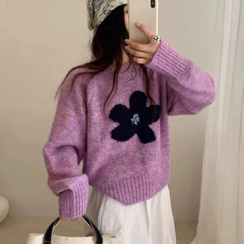 키첼 플레티 플라워 니트