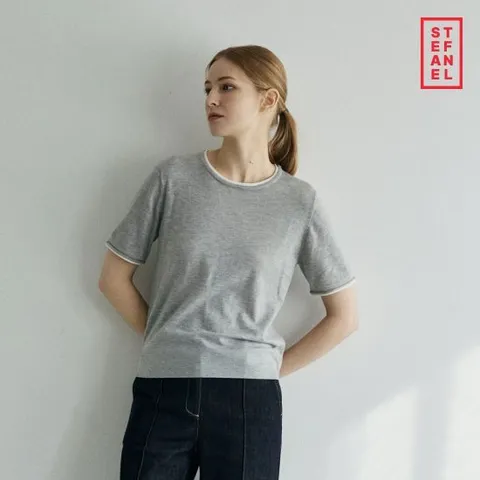 스테파넬 26SS 레이어드 반팔니트 3종[런칭 가격89,900원]