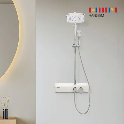 한샘 선반형 욕실 레인샤워기 첼로 BL-1000123WT 화이트COLOR  3WAY