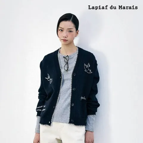 라삐아프 26SS 코튼 라운드 리브드 풀오버 4종