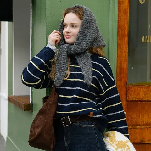 피그먼트 투톤가죽라벨니트 (택가 39900원)