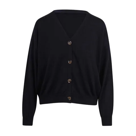 [SOEUR] 라프리마 여성 가디건 플레밍 파인 메리노 울 폴로 셔츠 CAR1002IDEMNAV01 Blue /8