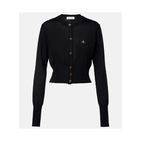 비비안웨스트우드 Bea 크롭 울 실크 카디건 P01121211