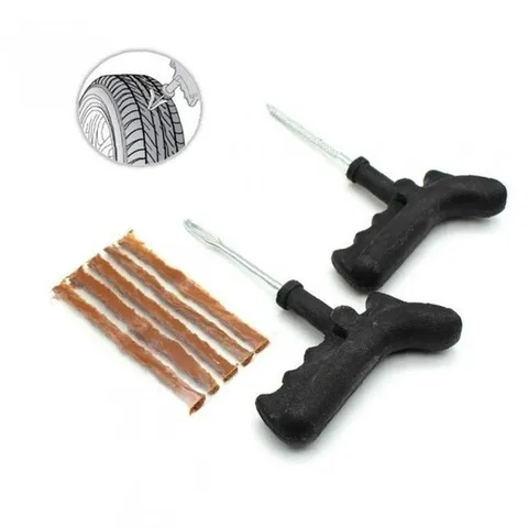 자동차 타이어 펑크 수리 세트 끈끈이 출장