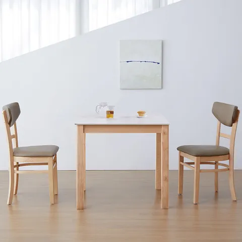 [베스트리빙] 앨빈 내츄럴 베이 800 2인 세라믹 식탁세트