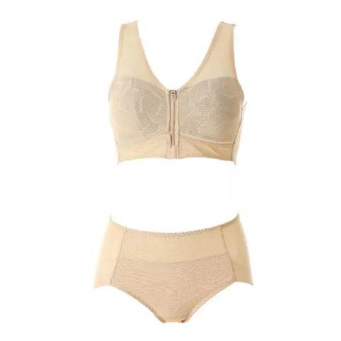 [ 롯데백화점 ]여성 프론트 지퍼 스포츠 브래지어햄팬티세트 VBRS141/VPTS141H