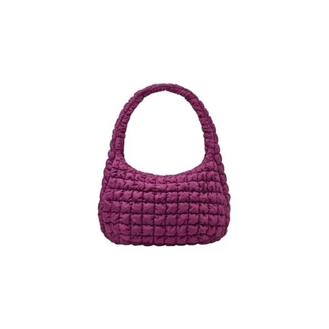 COS코스 퀼티드 오버사이즈 숄더백 버건디 0916460026