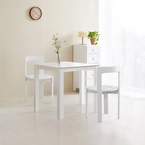 [베스트리빙] 앨빈 화이트 오르 800 2인 세라믹 식탁세트