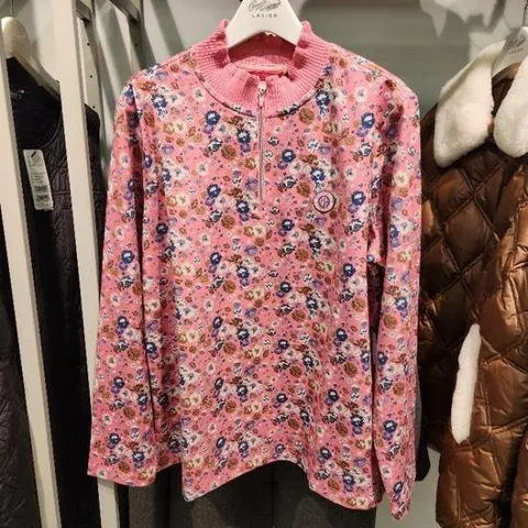 여성크로커다일 레이디 HC44 플라워반집업티셔츠 CLDWTS201