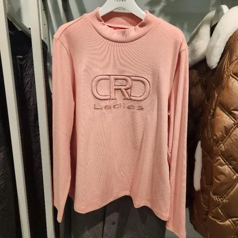 여성크로커다일 레이디 HC44 골지  엠보  자수 티셔츠 CLDWTS213