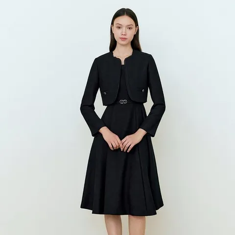 [라인어디션]자켓 스퀘어넥 원피스 NMWOPQA300