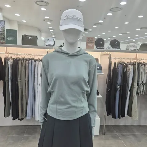 [챌린저]여성 파우더리저지 밑단턱 긴팔 후디 골프 티셔츠 CHD3W