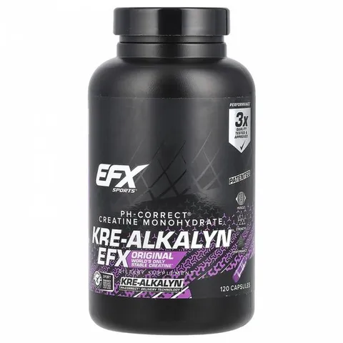 EFX 스포츠, 크레-알카린 EFX, 120 캡슐 (캡슐당 750mg)