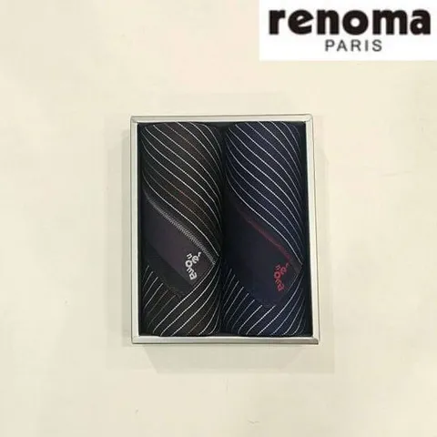 RDA04_레노마 남녀2매 선염 손수건 세트