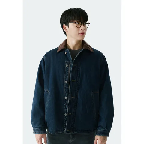 공용) 다크 인디고 데님 패딩자켓 DJ AP4DDJ841-DB