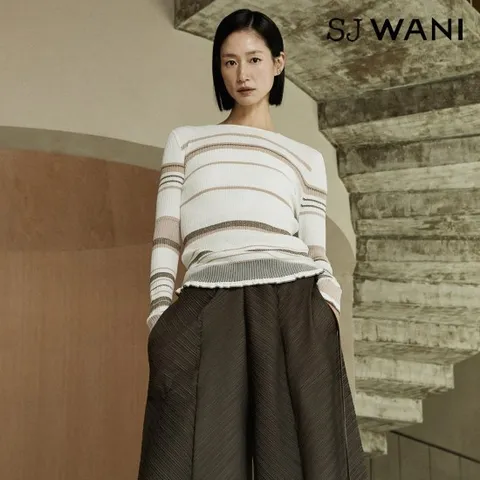 SJ와니 26SS 엘리떼 스트라이프 시어 풀오버 1종