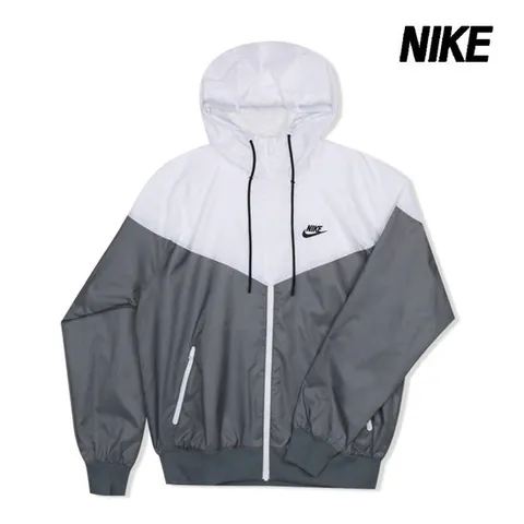 나이키 바람막이 NSW 윈드러너 후드 자켓 남성 그레이 DA0002-084