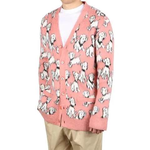 셀린느 2A94W531Q 24BP 브러쉬드 브라이트 아티스트 자카드 가디건