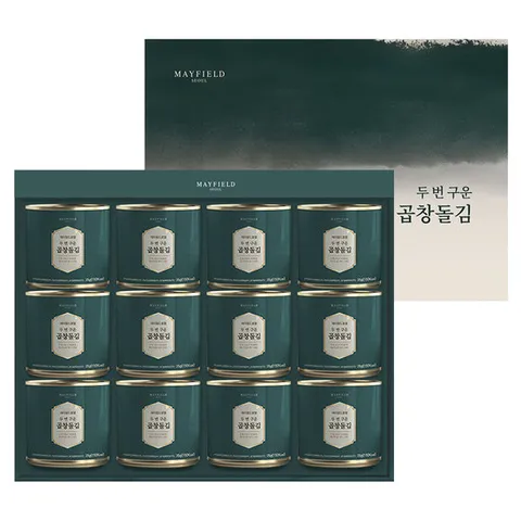 [메이필드호텔]두번구운 곱창돌김/캔김 35g12EA