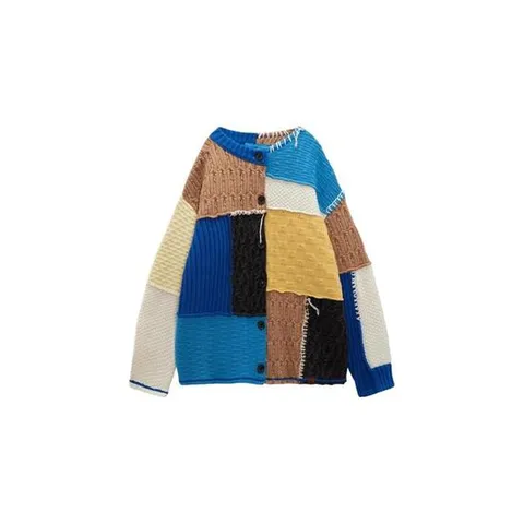 Zara자라 x 아더에러 패치워크 오버사이즈 니트 가디건 멀티컬러 5755001330