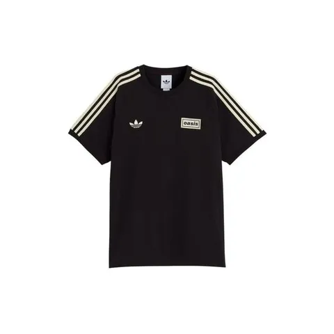 Adidas아디다스 x 오아시스 투어 3 스트라이프 티셔츠 블랙   KR 사이즈 KT3445
