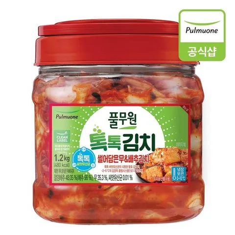 [풀무원]톡톡 썰어담은김치 PET (1.2kg)