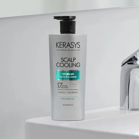 애경 케라시스 단백질 두피 클리닉 쿨 샴푸 600mlX2개