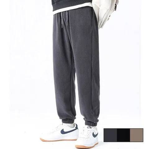 [모로엠]부드러운 폴라폴리스 내추럴 남성 조거 팬츠 DMS-PTA-Q4