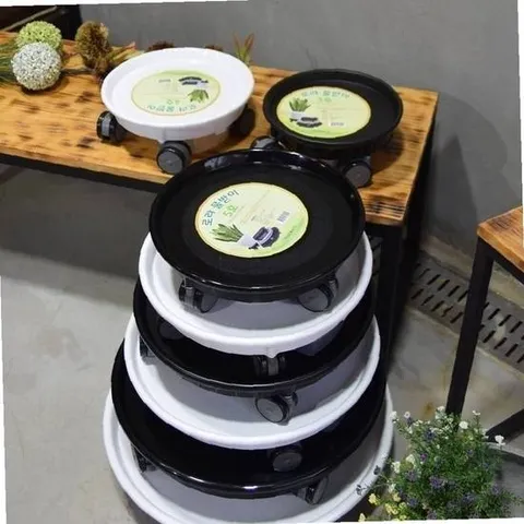 남영 (원형)바퀴9호(내410/외450)서랍 화분받침대