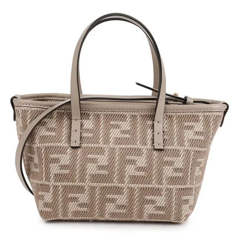 (명품) 펜디 도브 그레이 데님 FF 자카드 미니백 8