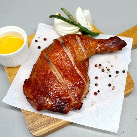 [압도적인 사이즈] 훈제 점보 통닭다리 250g이상 x 6팩(머스타드소스 12g 6개 증정)