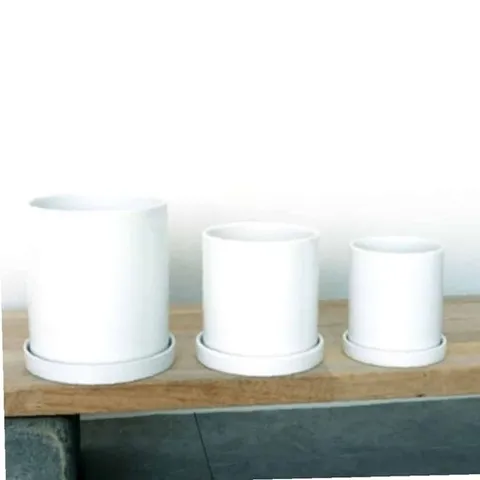 거실인테리어화분 까페화분 유광 원통 15x16cm