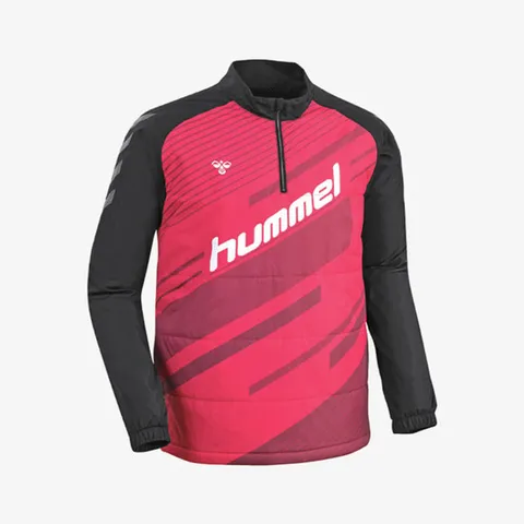 [험멜키즈][험멜] 반지퍼 패딩 바람막이 (HM-4261_RED/BLACK)
