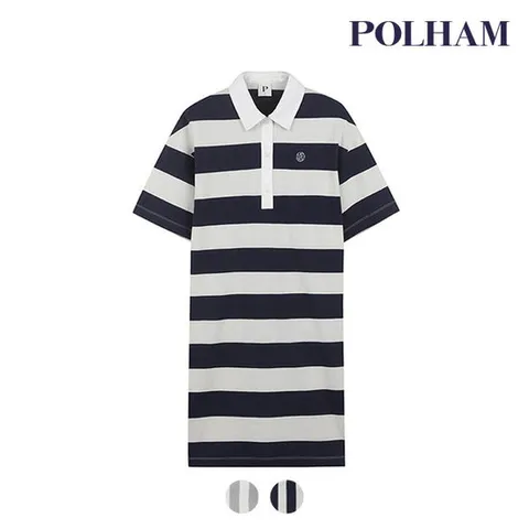 [폴햄][폴햄] 여성 20수 코튼 럭비 카라원피스_PHE2OO2420